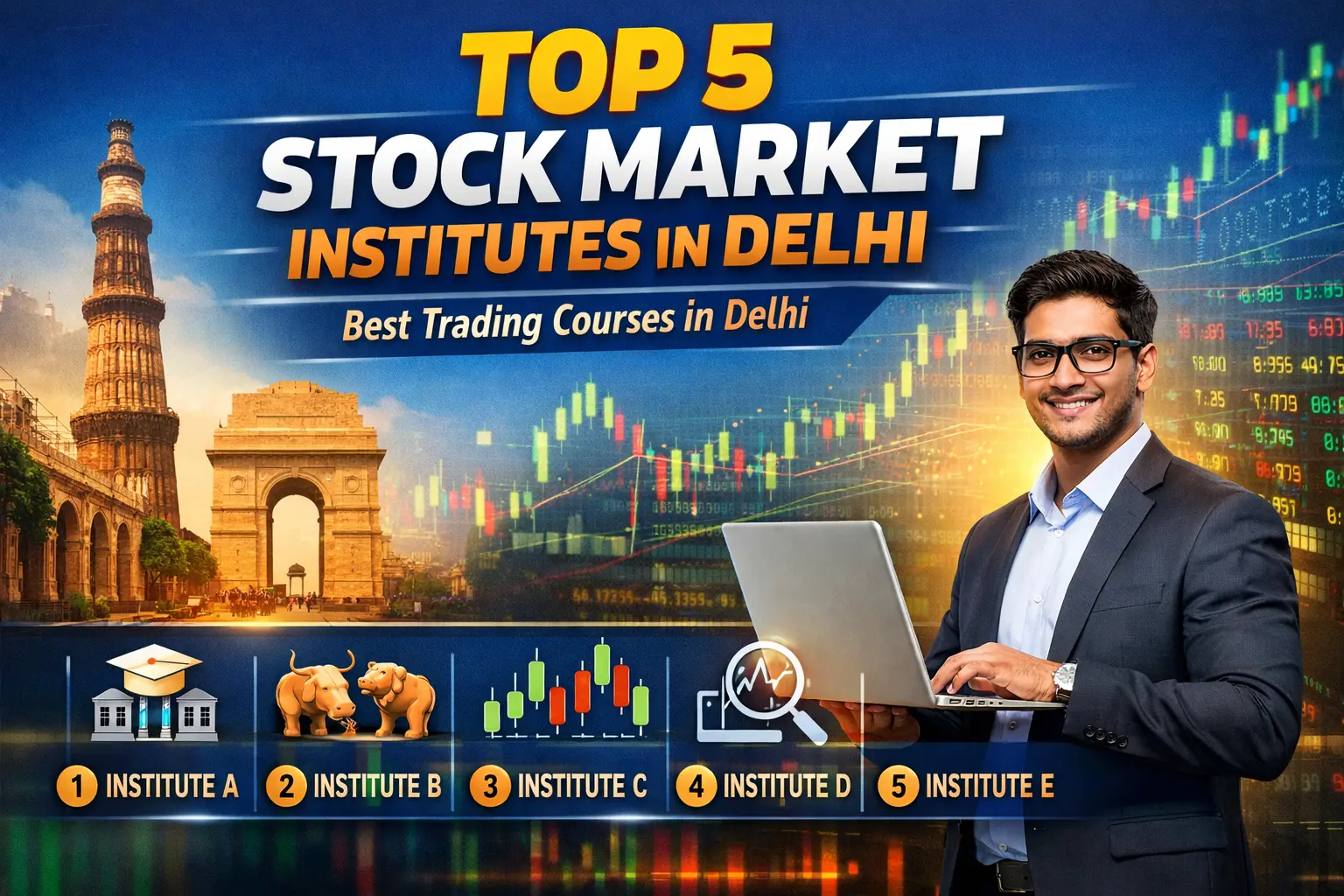Top 5 Stock Market Institutes in Delhi  | Best Trading Courses in Delhi